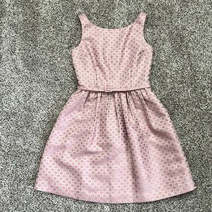 The Limited Event pink and gold jacquard cocktail dress with pockets